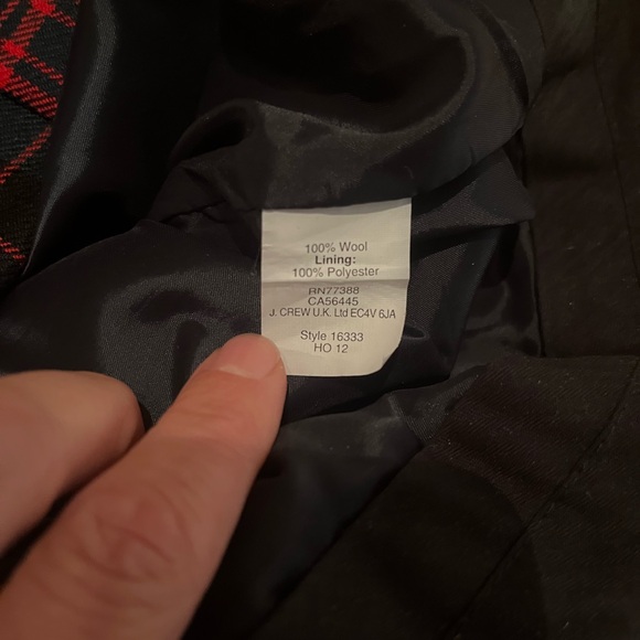 J.CREW 100% Wool Plaid Cafe Capri - Picture 3 of 4